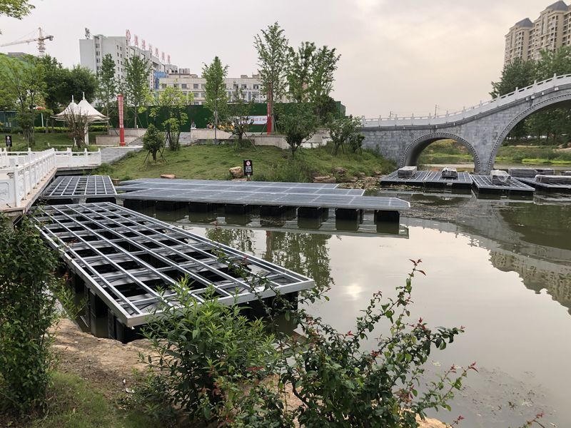 河南息县景观浮桥