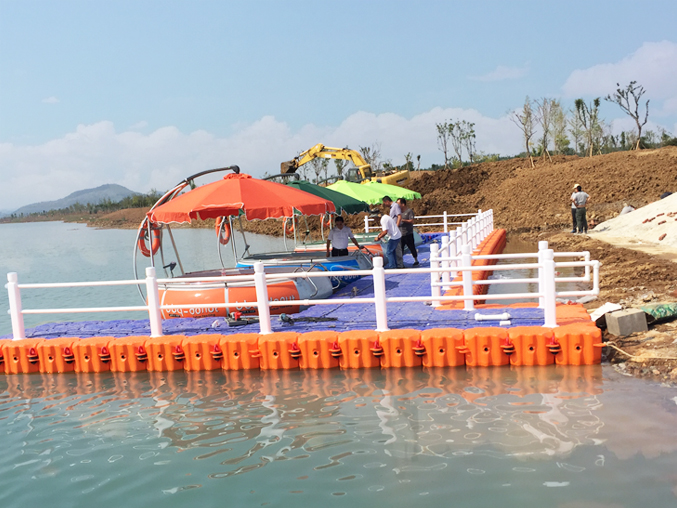 蒙阴县景观提升浮筒平台