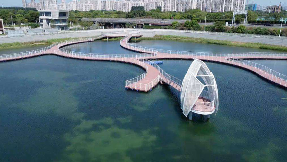 太湖景观浮桥